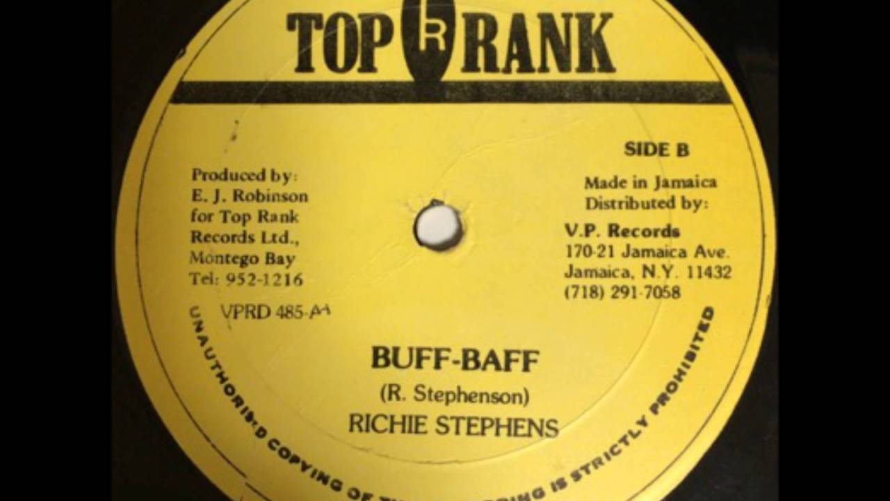 RICHIE STEPHENS /BUFF BAFF-TOP RANK-Reggae-Dancehall - 12inch vinyl record sound
