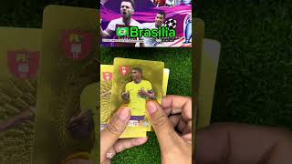 Neymar & Brazil Gold Cards Pack 🏆 #worldfootballstars, #brazilfootball