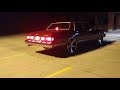 1990 Box chevy caprice on 26s 275/25/26 no cut 40 series Flowmaster dual exhuast