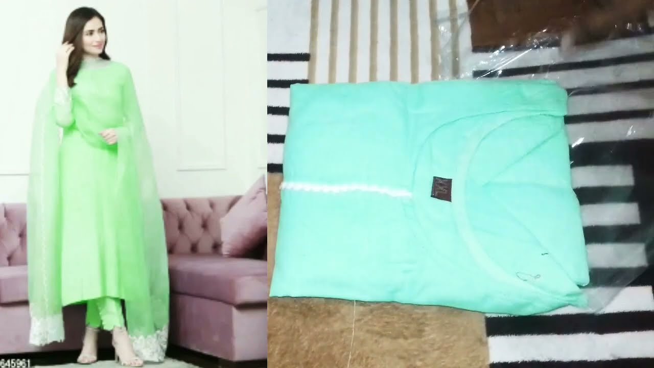 Kurta Pajama Dupatta Set/Unboxing Video/Online Shopping Review With Shivani.