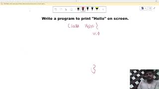 JAVA Program || print a message on output screen||  to print message on screen