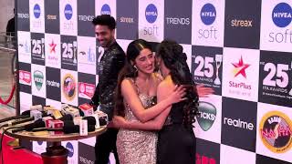 Samridhi Shukla, Rohit Pirohit And Shivangi Joshi Meet At Ita Awaed