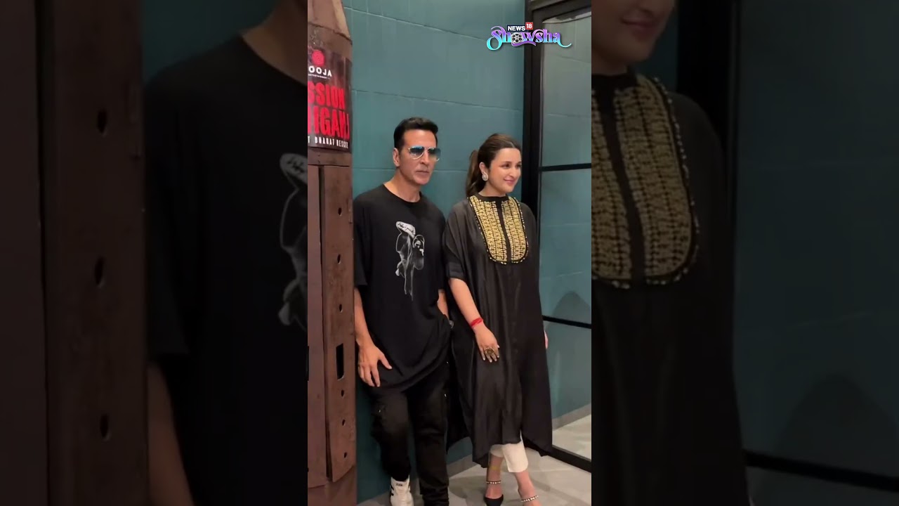 Akshay Kumar and Parineeti Chopra Dazzle in Black During the 'Mission Raniganj' Event! Watch | N18S