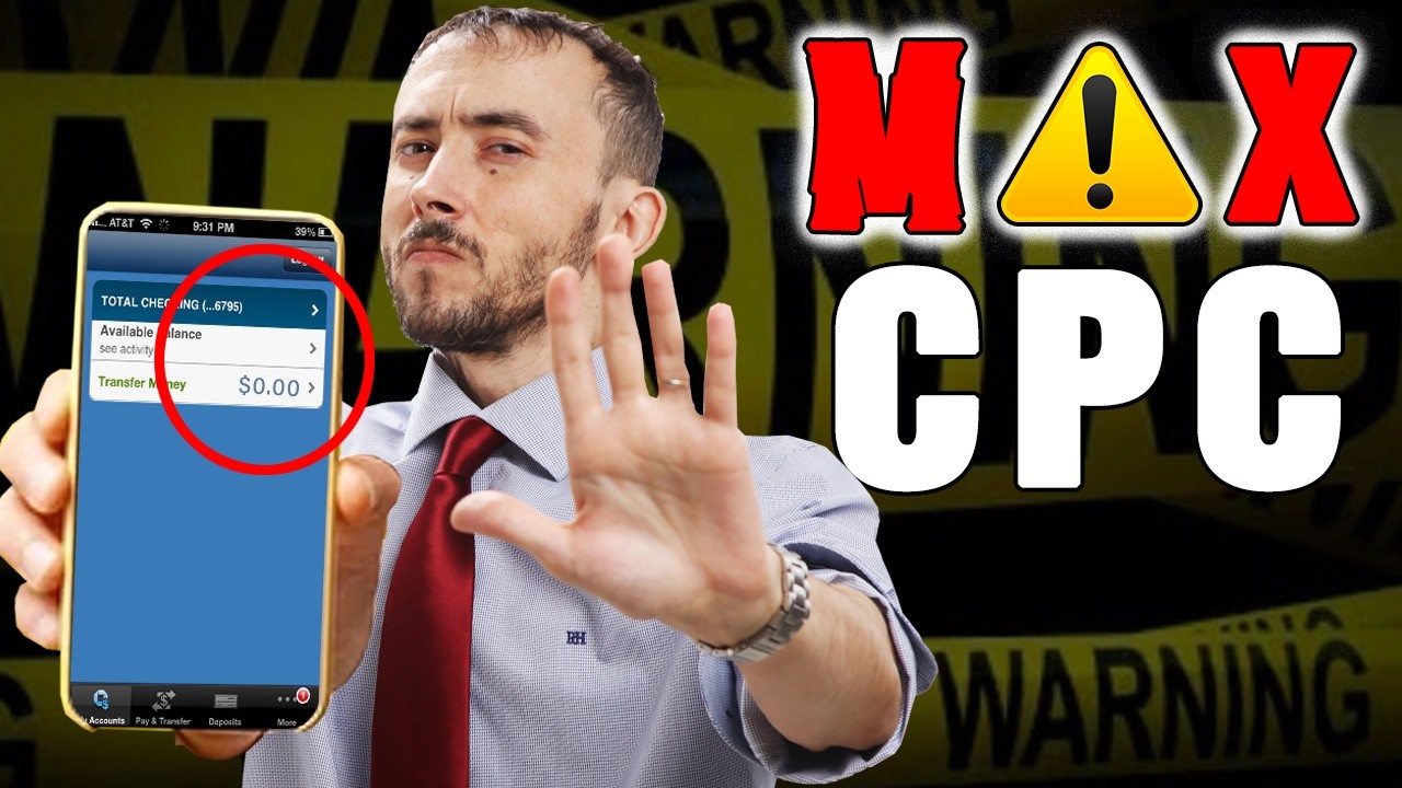 ❌ Setting A Max CPC Is Dumb. Don't Use “Maximize Clicks” Bidding With A Maximum Cost Per Click Limit