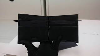 Prada Saffiano Triang Money Clip Wallet Black 2MN077 QHH F0002