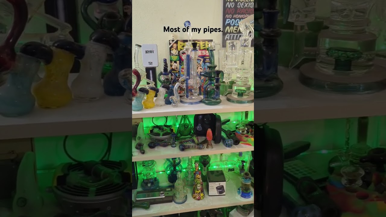 Moved most of my glass to the studio. New review next week! 