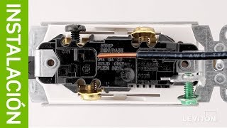 Leviton: Instalación: Interruptor de tres vías 1453, Decora® 5603 y Renu RE153