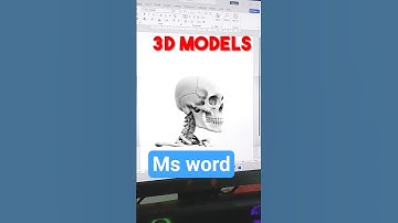 3d Model in msword #msword #3dmodel #microsoft #3danimation