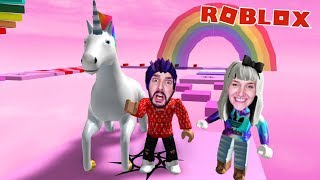 Roblox: MIT EINHORN AUS ZUCKERWATTEN WELT ENTKOMMEN - Unicorn Obby screenshot 1