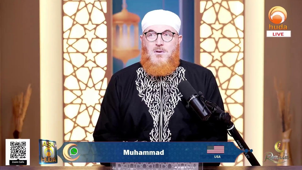 LIVE Q&A Session with Dr. Mohammad Salah on Ask HUDA in Ramadan 16th. 1447 Hijri.