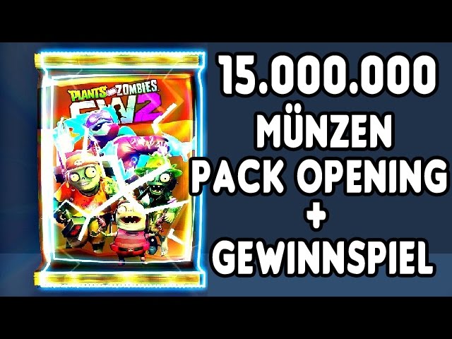 Plants vs Zombies Garden Warfare 2 Sticker Pack Opening Deutsch - 15  Million Münzen/Coins Part 1 - YouTube