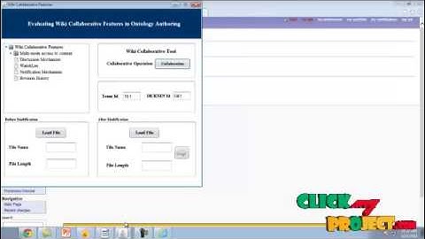 Final Year Projects 2015 | Evaluating Wiki Collaborative Features in Ontology Authoring