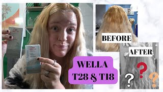 Toning my hair with Wella T28 & T18
