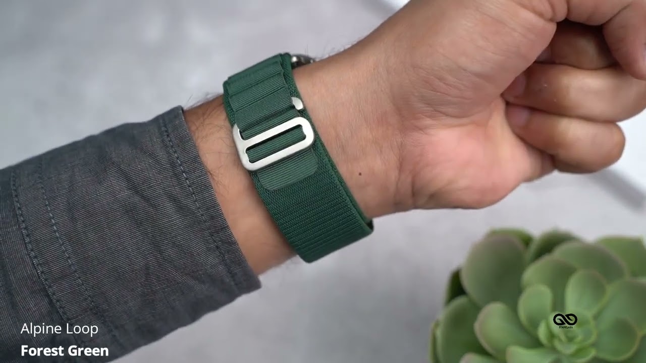 Forest Green Alpine Loop For iWatch 49MM For Series Ultra