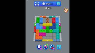 Block mania color jam level 832 - used free video to complete