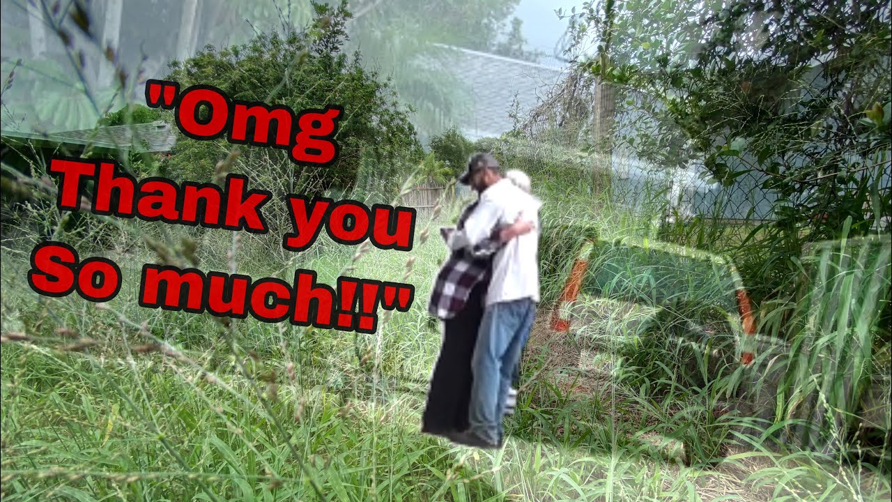 EMOTIONAL reveal on FREE lawn makeover!!! [It was fate]