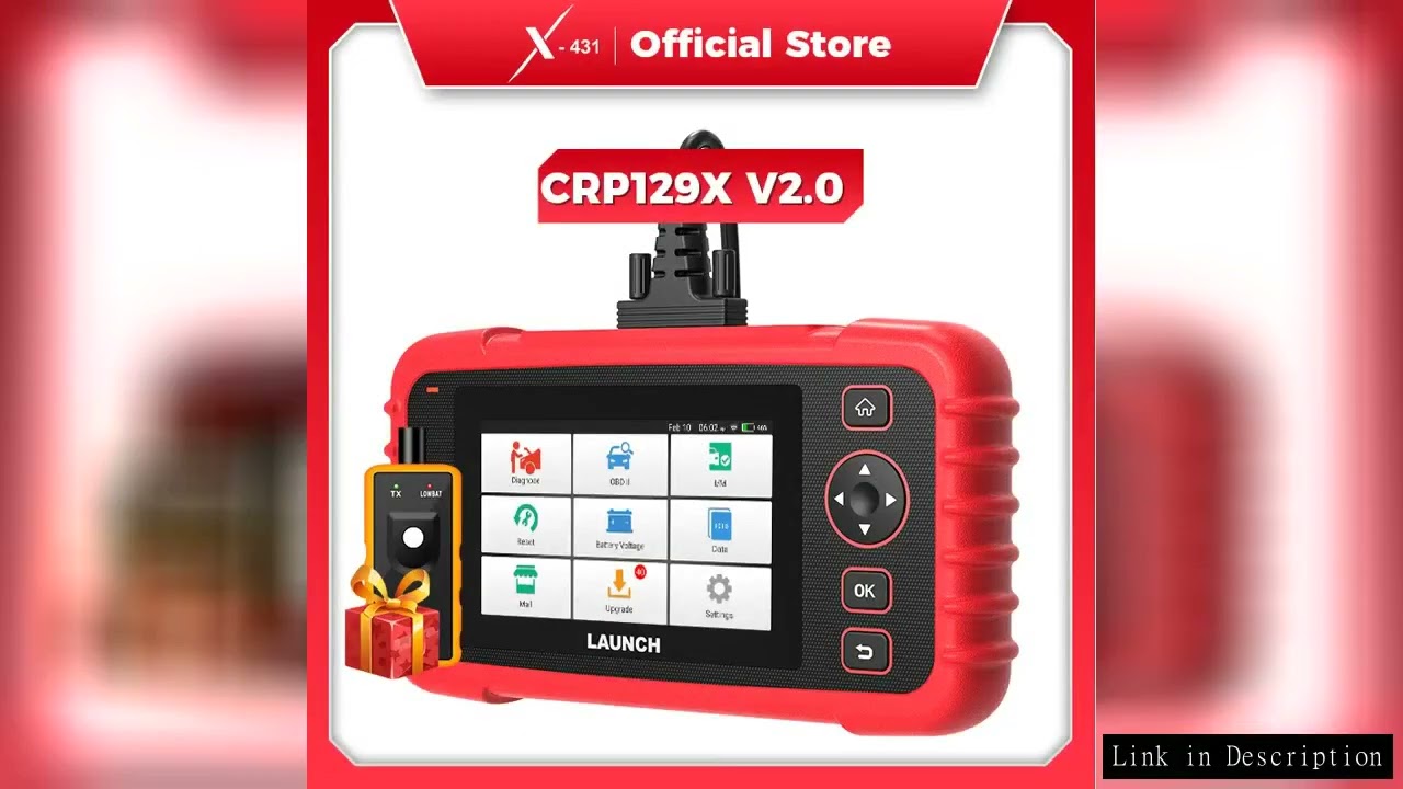 LAUNCH CRP129X V2.0 OBD2 Scanner DIY Code Reader Car Scan Tool Autoscanner Automotive Diagnostic Dia
