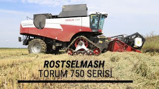 Rostselmash’ın çeltik hasadı için tasarlanan Torum 750 serisi inceleme Resimi