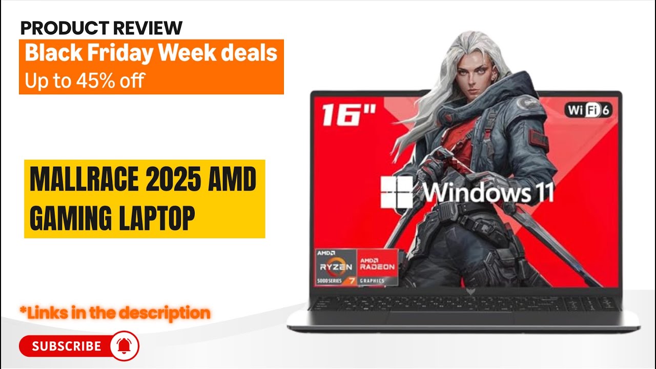 Обзор игрового ноутбука MALLRACE 2025 AMD | Ryzen 7 5825 + Radeon Vega 8 | Лучший бюджетный 16-дю...