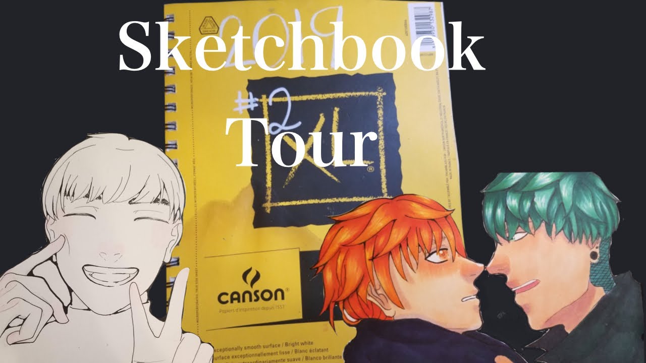 Sketchbook Tour #2 (Awkward asf) - YouTube