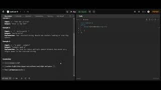 Solved LeetCode Problem 151 || Reverse Words in a String