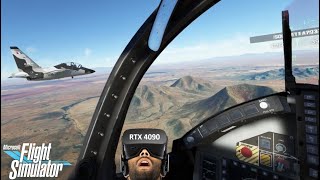M346 Formation Flying over Arizona in VR | Microsoft Flight Simulator | RTX 4090 Laptop