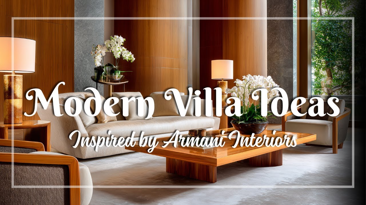 Giorgio Armani Interior Design Ideas for Modern Villas with Elegant Earthy Hues