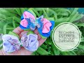 Весняні бантики із стрічки з метеликами DIY Spring Ribbon Bows With Butterflies