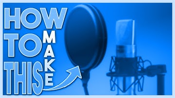 How To Make A Pop Filter For Free 2017