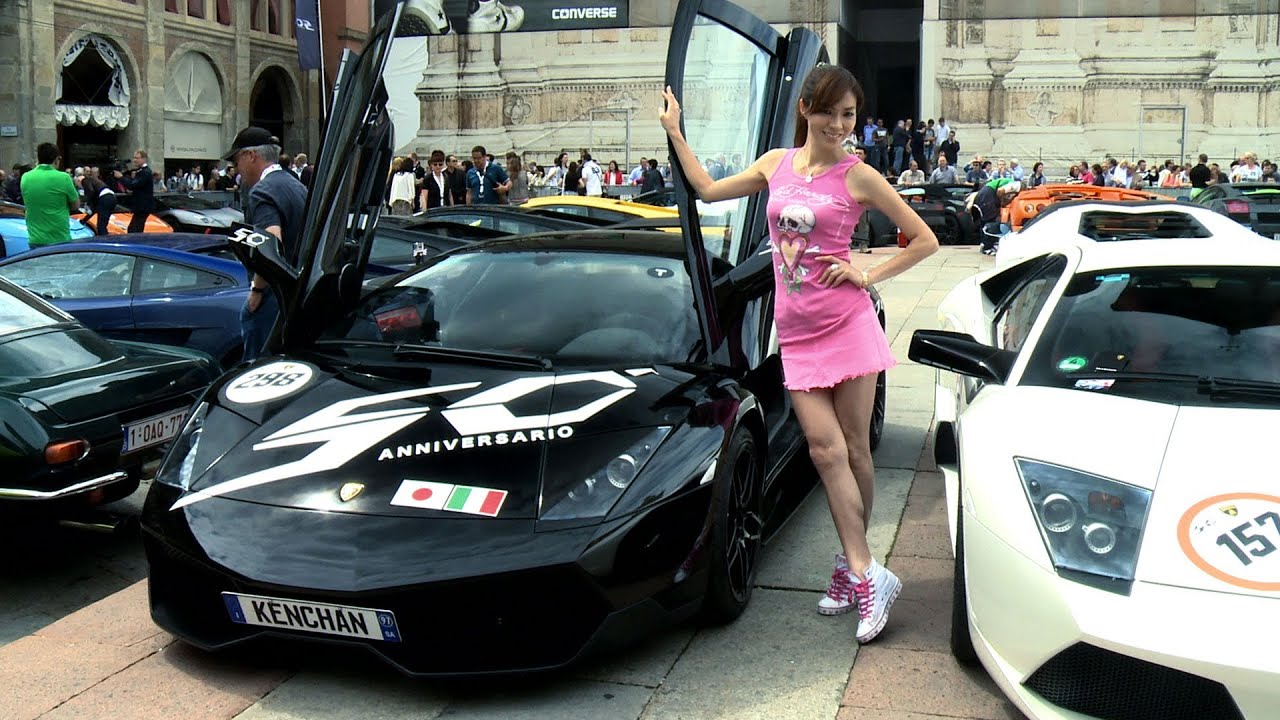 Lamborghini Beautiful Car And Beautiful Girl