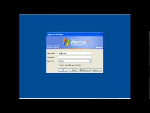 How to Log into Windows using Active Directory (XP)
