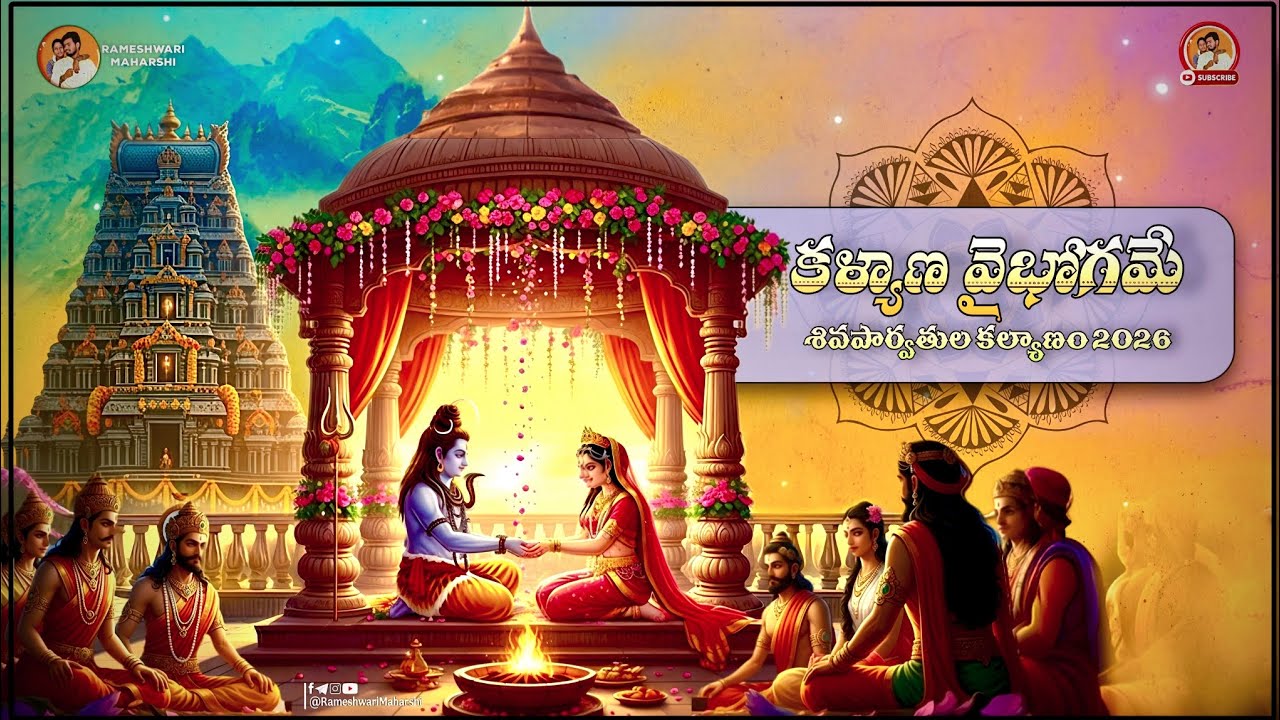 కళ్యాణ వైభోగమే | Shivaparvati Kalyanam | Mahashivratri #rameshwarimaharshi #miyyapur |Lord Shiva
