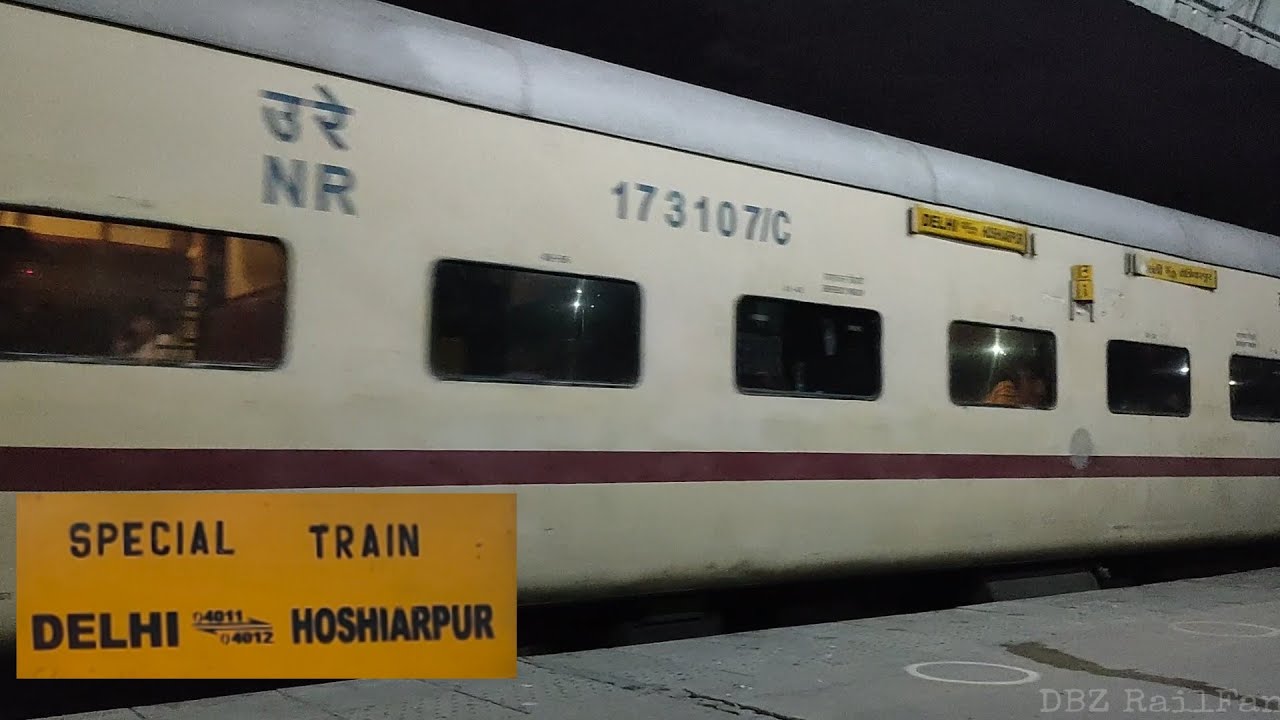 04011 Delhi-Hosiyarpur Express arriving CHANDIGARH JN.....