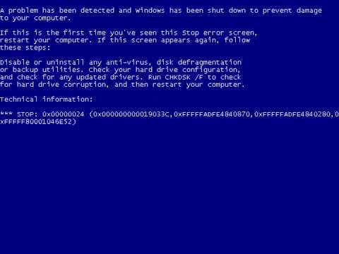 Microsoft Windows Server 2003 NotMyFault BSOD to your computer lịch sử