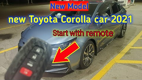 Toyota Corolla Car 2020 SE Remote Start with Factory Key