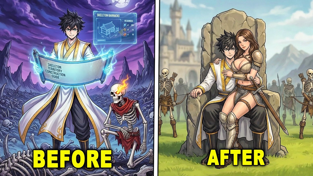 Everyone Was BORN HUMAN, But He Reincarnated With a SKELETON LORD SYSTEM and Built an UNDEAD ARMY!