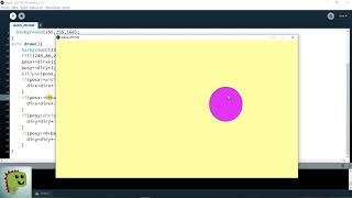 pelota rebotando en processing