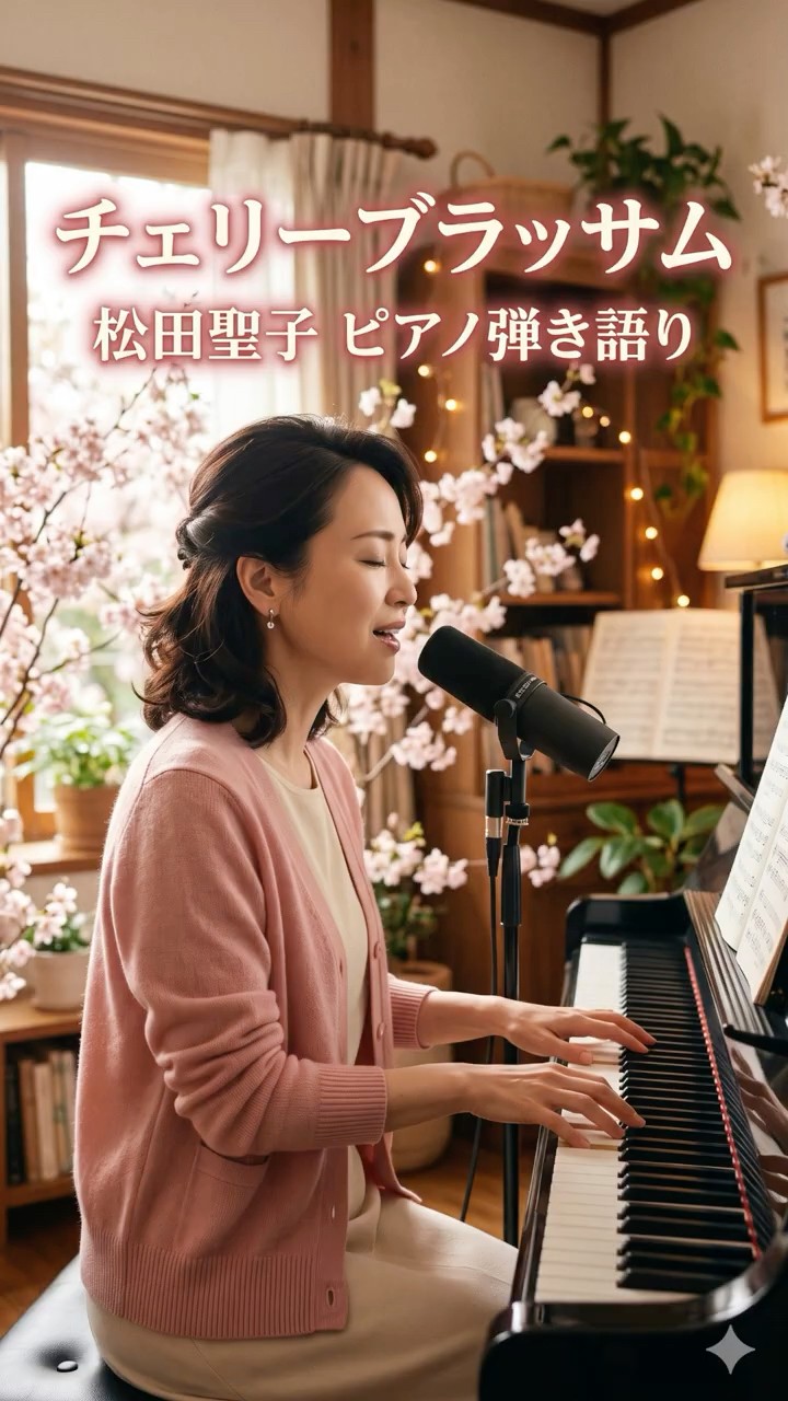 松田聖子カバー ピアノ弾き語り チェリーブラッサム60秒ショート