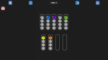 Ball Sort Puzzle - Color Game Level 17 Solution (Android)