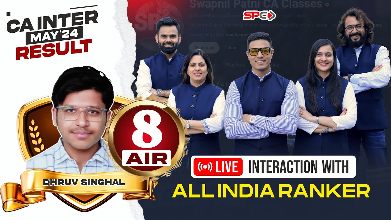 Interaction with All India Rankers  I AIR 8 Dhruv Singhal