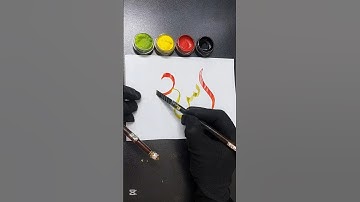 Asad name calligraphy | comment your name #art #shorts