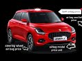 maruti Suzuki Swift 2025 model 👨🔧 full dashboard open👩🔧 airbag open seat belt replace #airbag ##