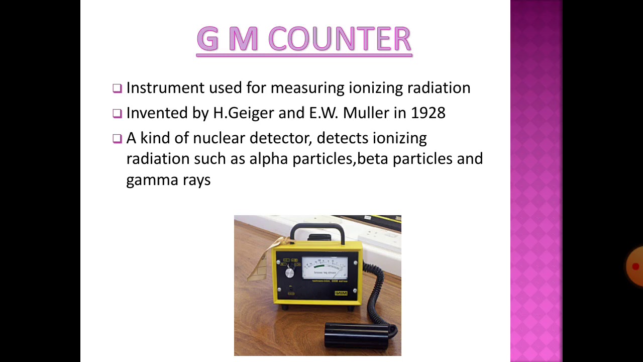 GEIGER-MULLER COUNTER
