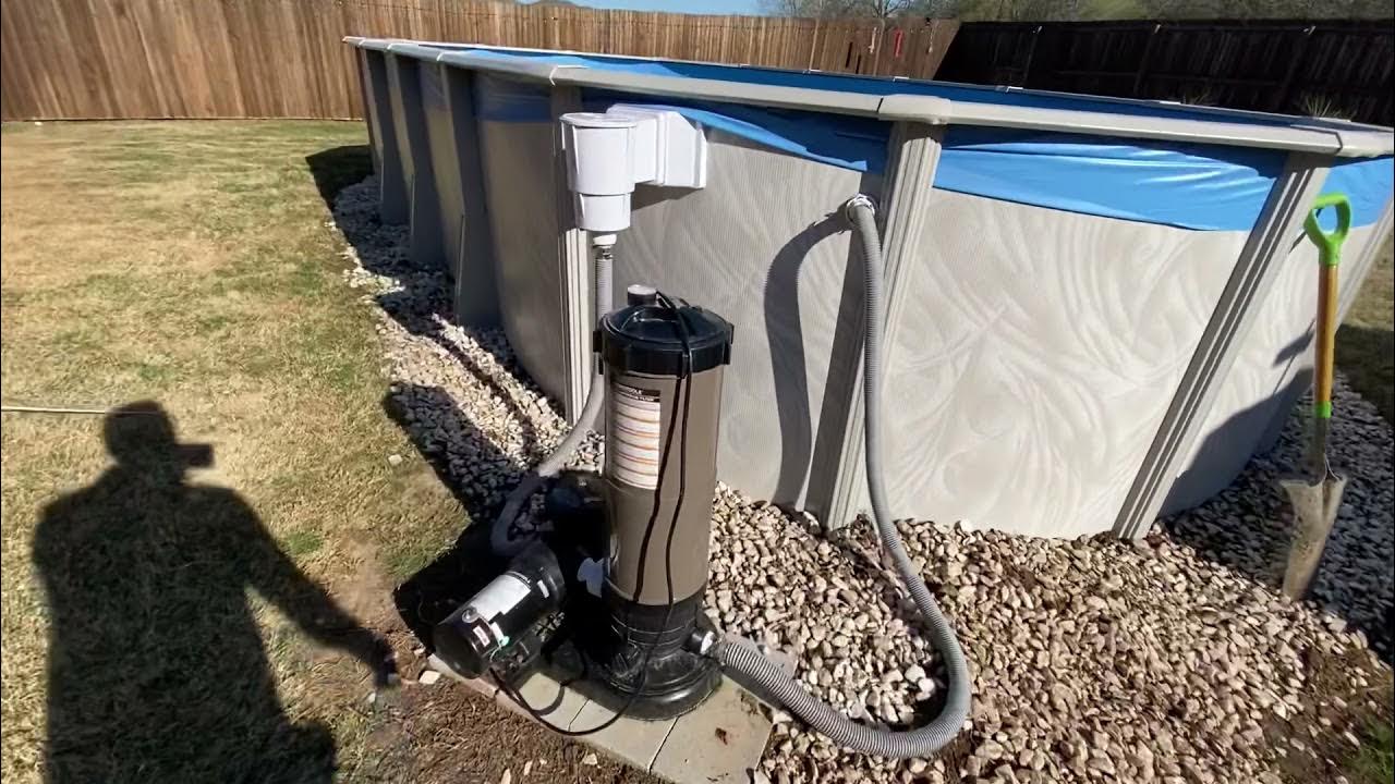 Above ground pool electrical installation. - YouTube