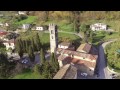 Vista di Bagni di Lucca con drone dji