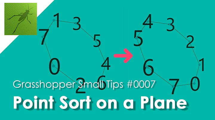 [Grasshopper Tips] Point Sort on a Plane