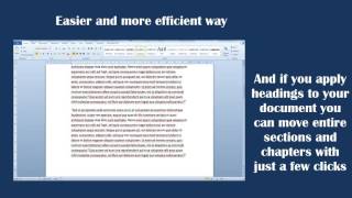 Easily move paragraphs and entire sections around in Word 2010 using the Outline view Wealth