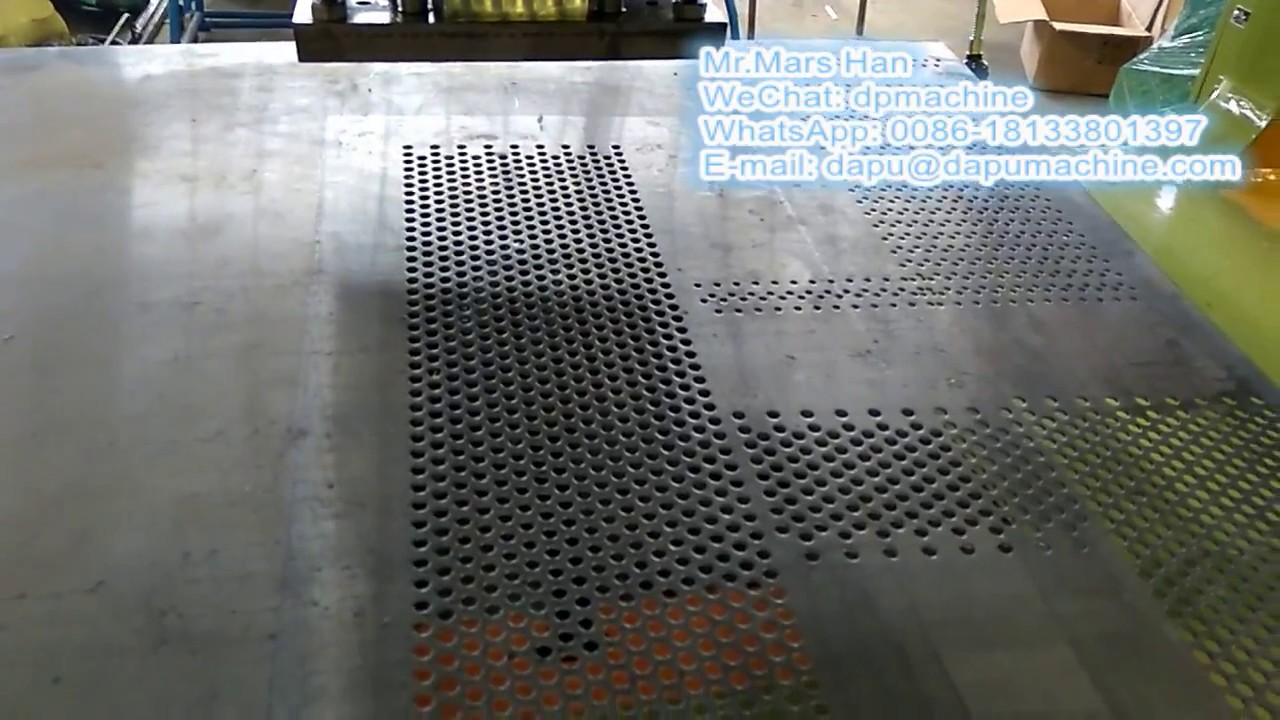 perforated metal sheet machine YouTube