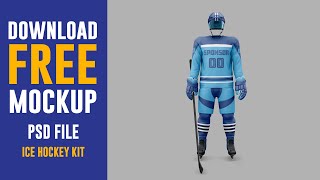 ice hockey 3d mockup free download | ice hockey kit mockup